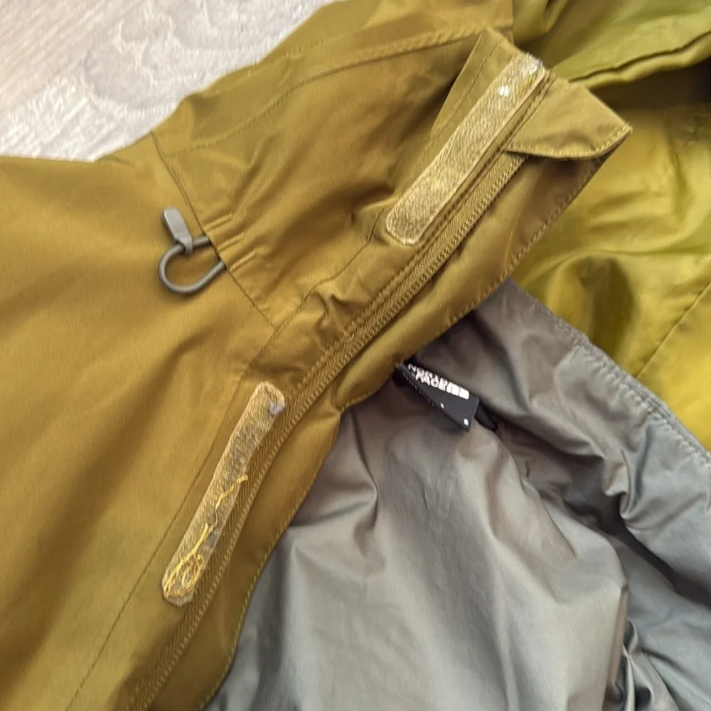 THE NORTH FACE Men's CLEMENT TRICLIMATE Jacket Green/Gray SMALL 2 coats in 1